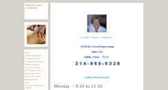 Desktop Screenshot of handsforhealthchiropractic.com